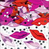 Lips Embossed Confetti