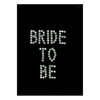 Iron On Bride To Be Transfer with Diamante Rhinestones