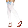 Fever Suspender Stockings Thigh High With Blue Gingham Bow