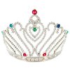Silver Jewelled Heart Hen Party Tiara