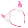 Devil Horns with White Fur Trim