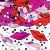 Lips Embossed Confetti