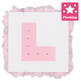 Fluffy Flashing Hen L Plate Badge