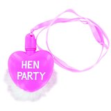 Hen Party Heart Bubble Blower Necklace