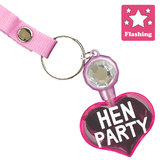 Hen Party Flashing Heart Necklace
