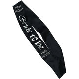 Diamante Bride To Be Black Sash