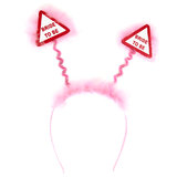 Warning Bride to Be Pink Fluffy Boppers