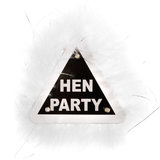 Hen Party Flashing Warning Sign Badge