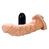 Supreme Nature Extra Thick 9 Inch Hollow Vibrating Strap-On