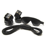 Kinklab Deluxe Leather Bondage Restraint Kit