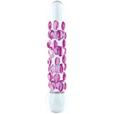 Icicles No 7 Textured Teaser Glass Dildo 7 Inch
