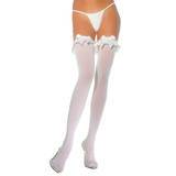 Leg Avenue Sheer Suspender Stockings with Bows