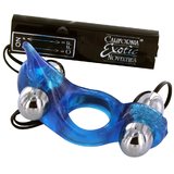 Diving Dolphin Twin Bullet Vibrating Cock Ring