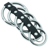 Spartacus Metal 5 Ring BDSM Gates of Hell Cock Harness