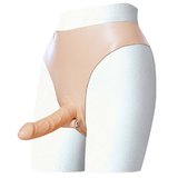 Wireless Latex Harness with Slender Penis