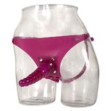 Doc Johnson Tawny Vivid Ribbed Dildo and Harness