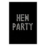 Iron On Hen Party Transfer with Diamante Rhinestones