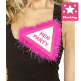 Large Hen Party Flashing Badge