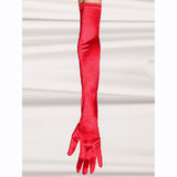 Coquette Darque Satin Lycra Long Gloves