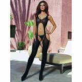 Dreamgirl Black Diamond Sheer Suspender Tank Bodystocking