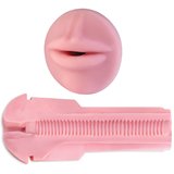 Pink Mouth Super Ribbed Fleshlight Insert