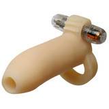 Real Feel Penis Enhancer With Mini Vibrator