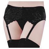 Classified Deep Lace Nylon Back Suspender Belt