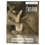 Fusion Chocolate Flavoured Textured Condoms (3 Pack)