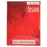 Fusion Strawberry Flavoured Textured Condoms (3 Pack)