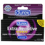 Durex Extra Sensitive Ribbed Condoms (12 Pack)