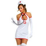 Music Legs Keyhole Nurse Costume Set