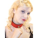 Bondage Boutique Thick Leather Collar with O-Ring