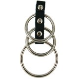 Bondage Boutique Three Ring Metal Cock Ring