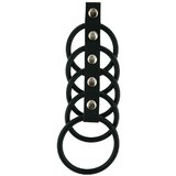 Bondage Boutique Five Ring Rubber Cock Ring