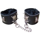 Bondage Boutique Leather Skull Stud Wrist Cuff Restraints