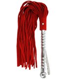Bondage Boutique Luxury Steel-Handled Suede Flogger Whip