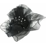 Black Hen Party Tiara with Veil