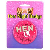 I'm The Hen Let's Party Hen Night Badge