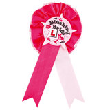 Ladies Night Blushing Bride Rosette Badge