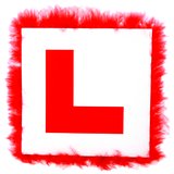 Fluffy Hen L Plate Badge