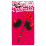 Red Devil Horns and Trident Set