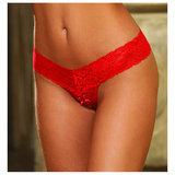 Dreamgirl Stretch Lace Crotchless Thong