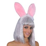 Deluxe Pink Marabou Bunny Ears