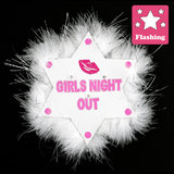 Flashing Girls Night Out Star Brooch