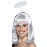 White Fluffy Hen Party Angel Halo
