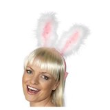Pink and White Light-up Bunny Ears