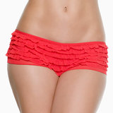 Seven Til Midnight Multi-Layer Mesh Ruffled Boy Shorts