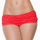Seven Til Midnight Multi-Layer Mesh Ruffled Boy Shorts