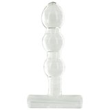 Love Labs Triple Beaded Glass Butt Plug
