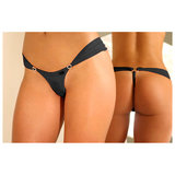Sensualle Pirei Mesh Thong with Swarovski Hearts
